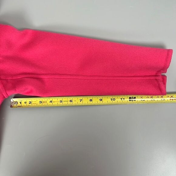 NWT AVERARDO BESSI Italy Boiled Wool Short Jacket 3/4 Sleeves Raspberry Pink - Picture 14 of 14